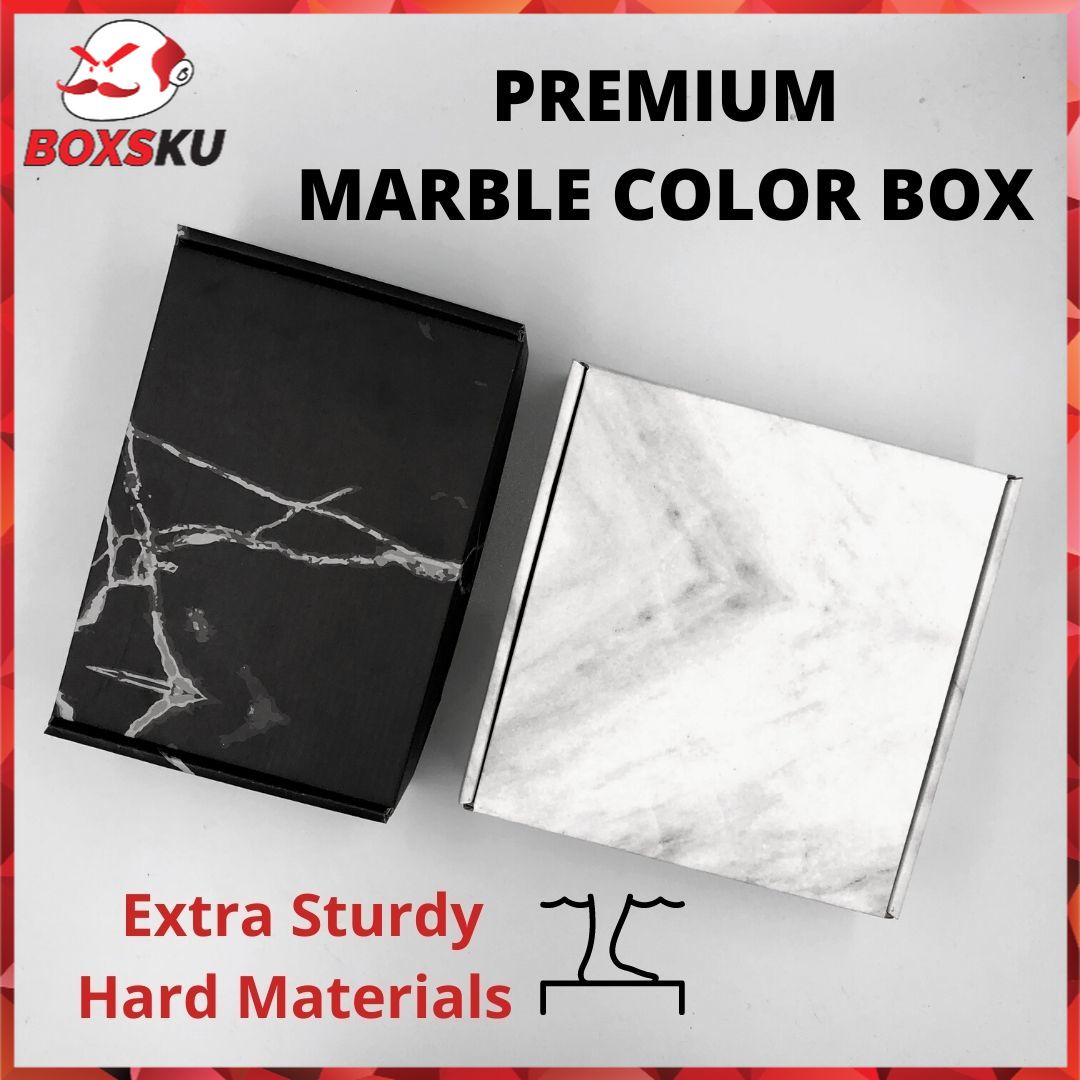Pizza Box Craft Paper Box Premium Marble Gift Box 💖Packing Box Packaging Box 高级大理石包装盒