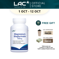 [Expiry Nov 2028] LAC Magnesium Bisglycinate 556mg (60 Vegetable Capsules)
