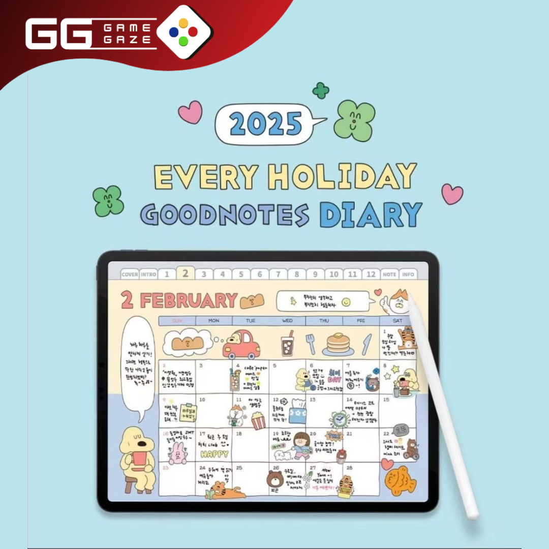 Digital Planner Hyperlinked aesthetic planner calendar 2025 Monthly Weekly Daily Saving Study Entertainment list Tracker PDF Template