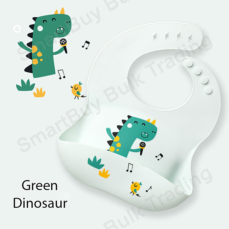 Baby Silicone Bibs Soft Waterproof Feeding Bibs for Babies and Toddlers