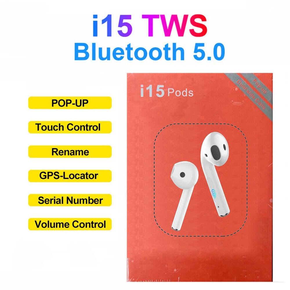 [ CLEARANCE SALE ] Original i15 TWS Bluetooth 5.0 SamsangPK i7 i9 i11 i16 i20 i12 Universal