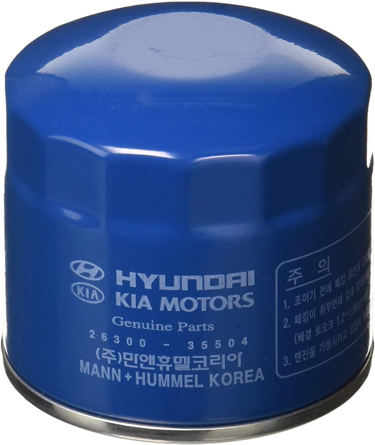 Hyundai Oil Filter 26300-02503 for Hyundai Accent / Getz / Eon / i10 / Kia Rio / Carens / Picanto