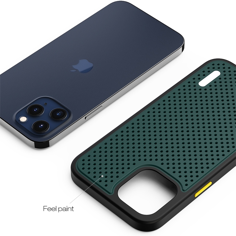 【forest-protective】 Graphene Heat Dissipation Case For iPhone 13 12 Pro Max Mini 11 Pro Max X Xs Max Xr 78 Plus Shockproof Breathable Back Cover