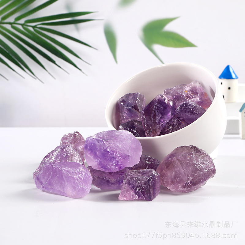 5A Natural Brazilian Amethyst Crystal Stone 100g/Pack High-Grade Purple Quartz Geode Healing Energy Stone for Meditation Home Decor Aquarium Jewelry Making Feng Shui Specimen Collection