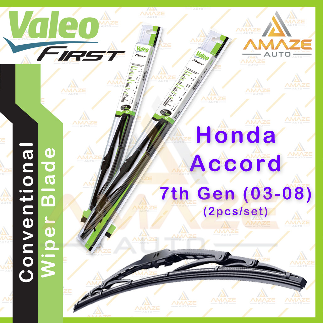 Valeo First Conventional Wiper Blade for Honda Accord i-VTEC - 7th Gen (2003 ...