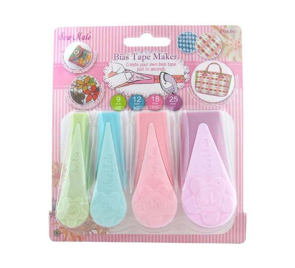 Sew Mate Bias Tape Maker Set (4pcs)