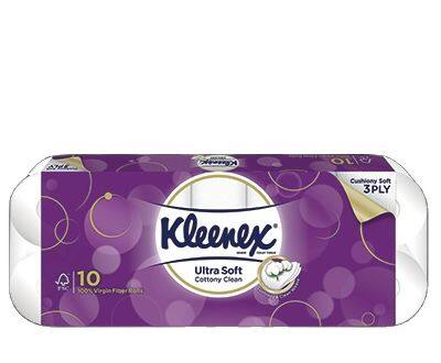 Kleenex Toilet Tissue Ultra Soft Cottony Clean Tissue 200SX10R