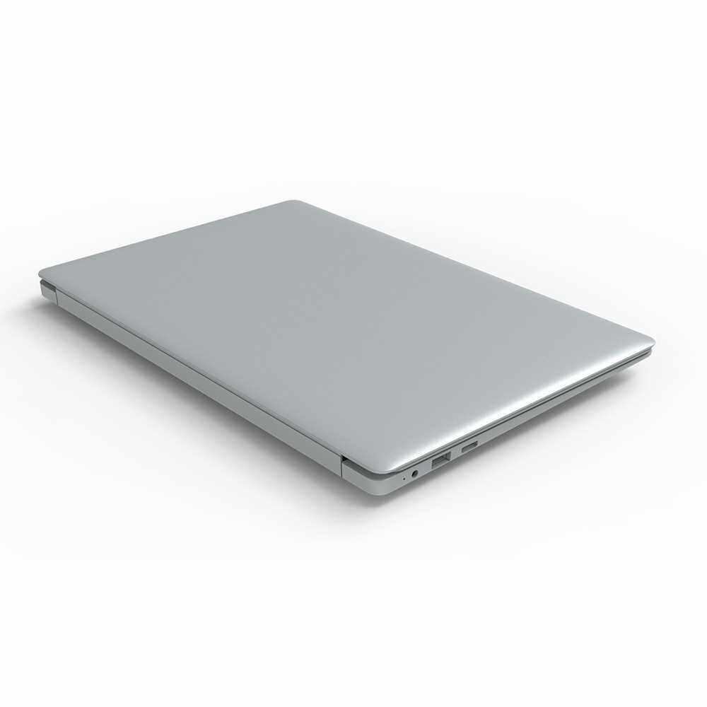 15.6 inch Portable Laptop Intel Celeron J4115 Processor 8GB DDR4 RAM 256GB SSD 1920*1080 IPS Screen for Office Game EU Plug (Silver)