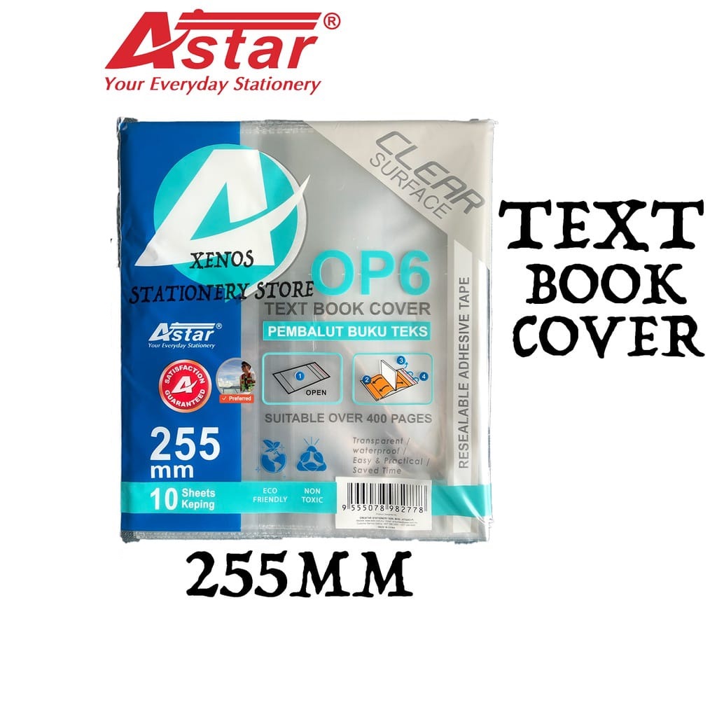 Astar Unicorn Book Cover Exercise Book F5/Text Book/Activity Book/A4 Pembalut Buku 10 Sheets/Pack