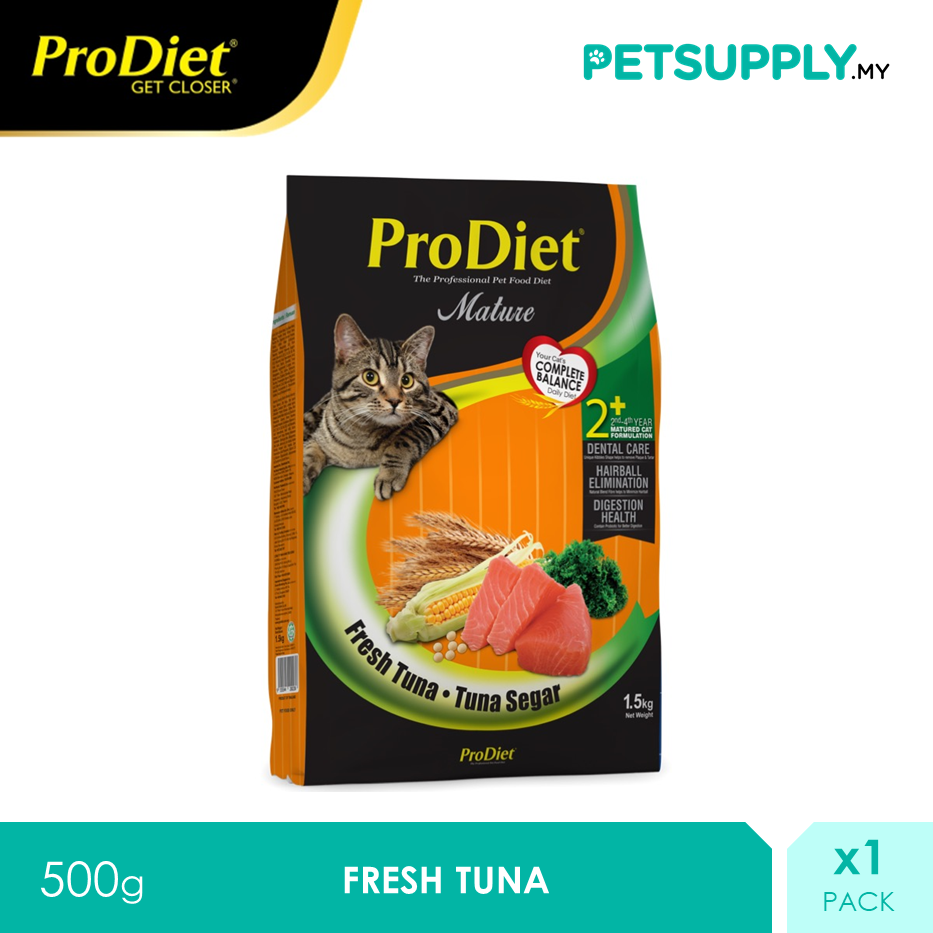 ProDiet 500g Fresh Tuna Dry Cat Food X 1 Pack [PETSUPPLY.MY]