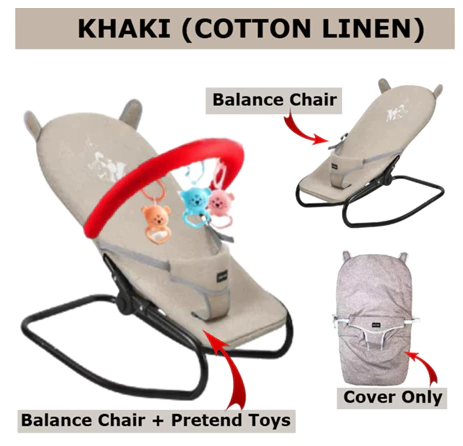 Hot Sale !!! FOLDABLE Baby Balance Chair adjustable baby Rocker Bouncer Chair Infant to Toddler Buai Lantai