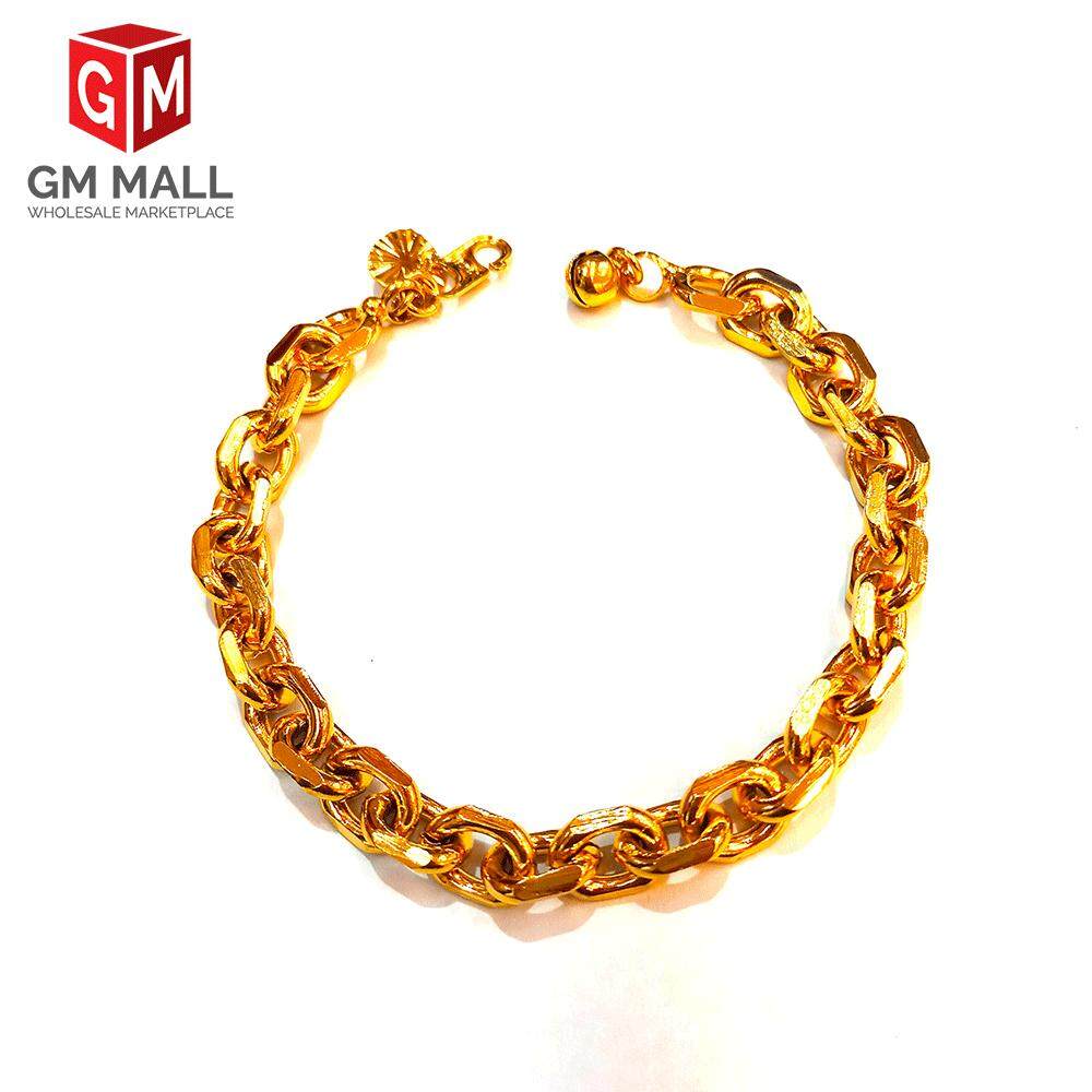 Emas Korea Jewellery - Gelang Tangan Gajah Bujur M Gold Plated (EK-2168-6)