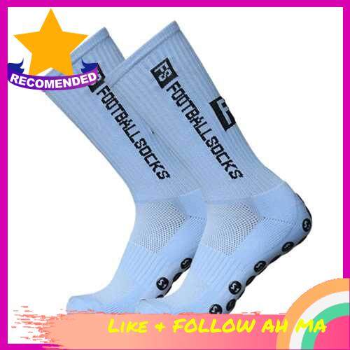 BEST SELLER Outdoor Sports Running Socks Stretch Socks Athletic Football Soccer Socks Anti Slip Socks with Grips (Sky Blue)