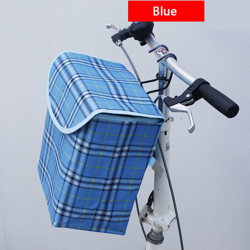 [CINDIRY] EPG Handlebar จักรยานแบบพกพาพับโลหะผ้าใบตะกร้าจักรยาน Hook