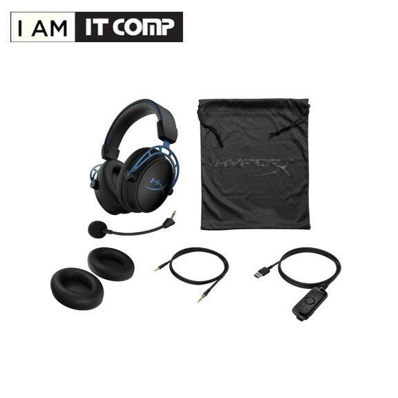 HyperX Cloud Alpha S Gaming Headset Blue 7.1 Surround Sound with Dual