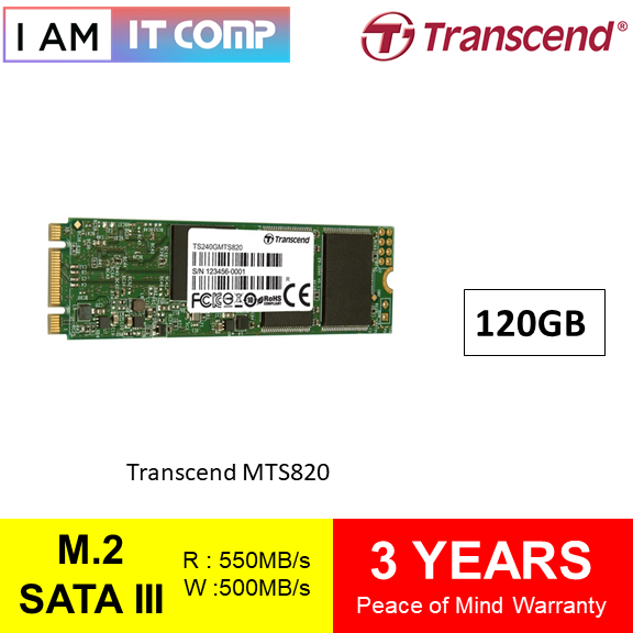 Transcend MTS820 M.2 SATA III TLC 3D NAND SSD