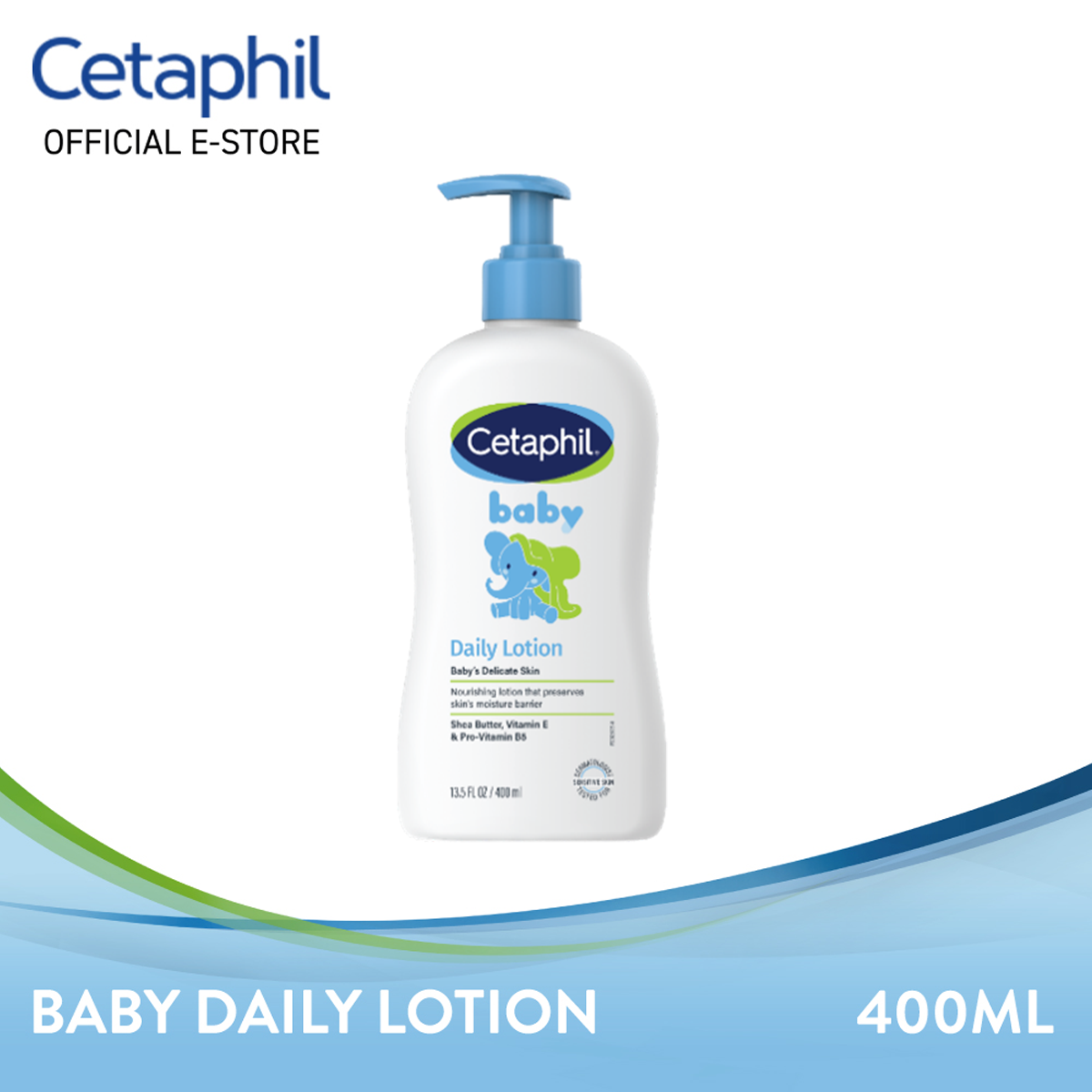 Cetaphil Baby Daily Lightweight Lotion For Body 400ML For Baby Delicate Skin