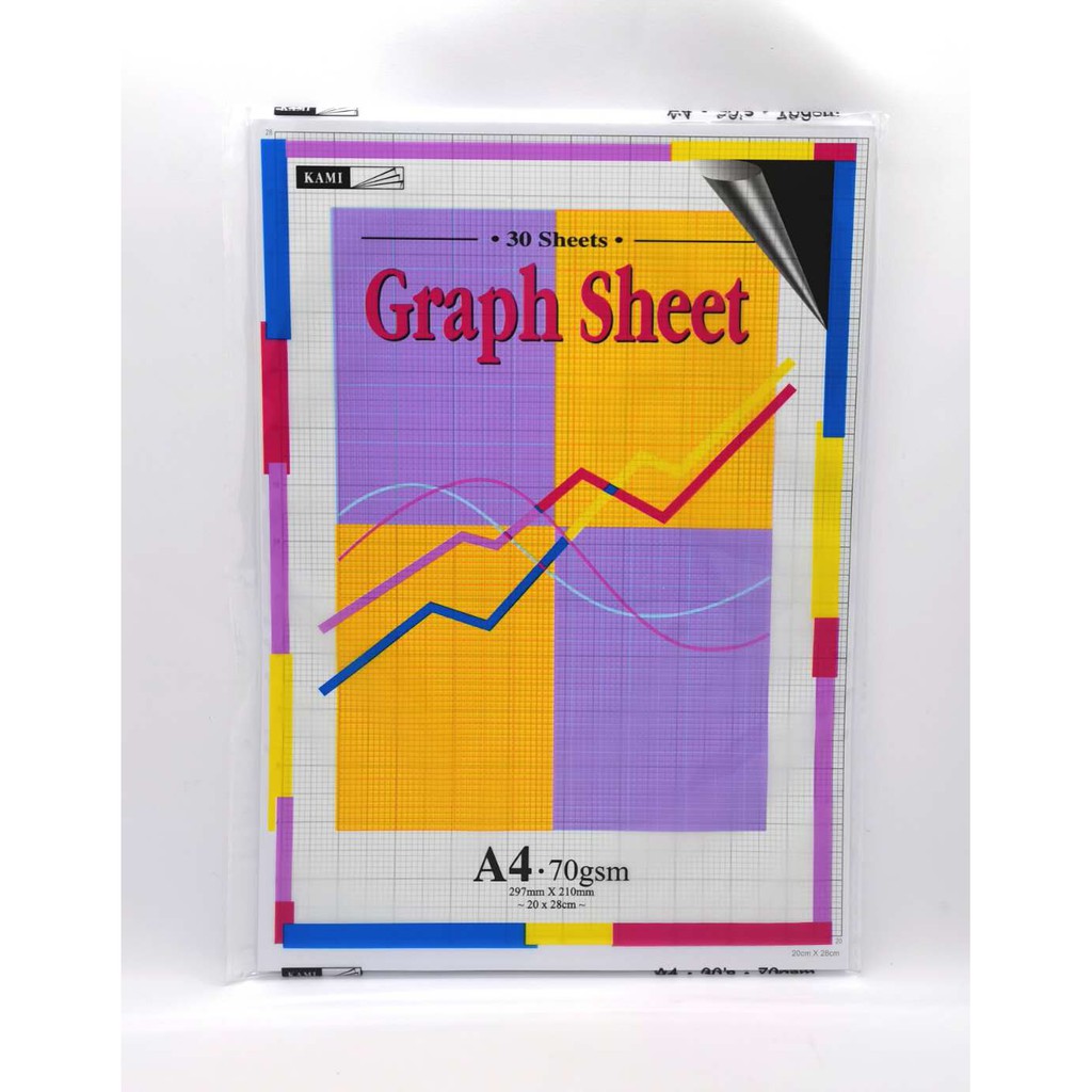 KAMI GRAPH SHEET PAPER A4 70GSM 30S 20CM X 28CM SKOT-7004A