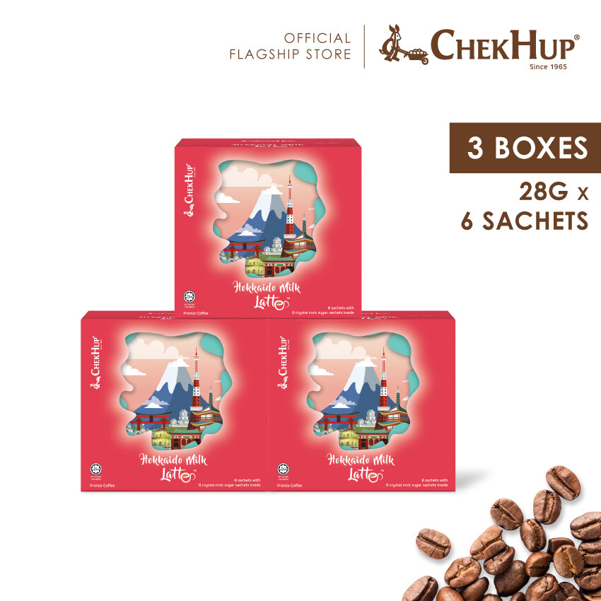 Chek Hup Hokkaido Milk Latte (28g x 6s) [Bundle of 3]