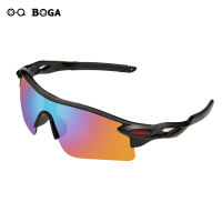 OQ BOGA 12 Styles Unisex Fashion Explosion-proof Cycling Sunglasses Men Women Outdoor Driving Night Vision Reflective Half Rim Anti-glare Sun Glasses