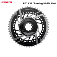 SRAM RED AXS 50-37T Chainring 8Bolt Direct Mount 2x12Speed 8 Holes Black Round Chainring Double Original For SRAM RED AXS Crank