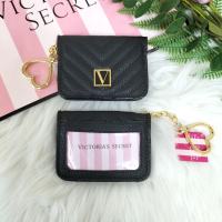 Victorias Secret The Victor V-LOGO Foldable Cardholder With Keychain Card Wallet Woman