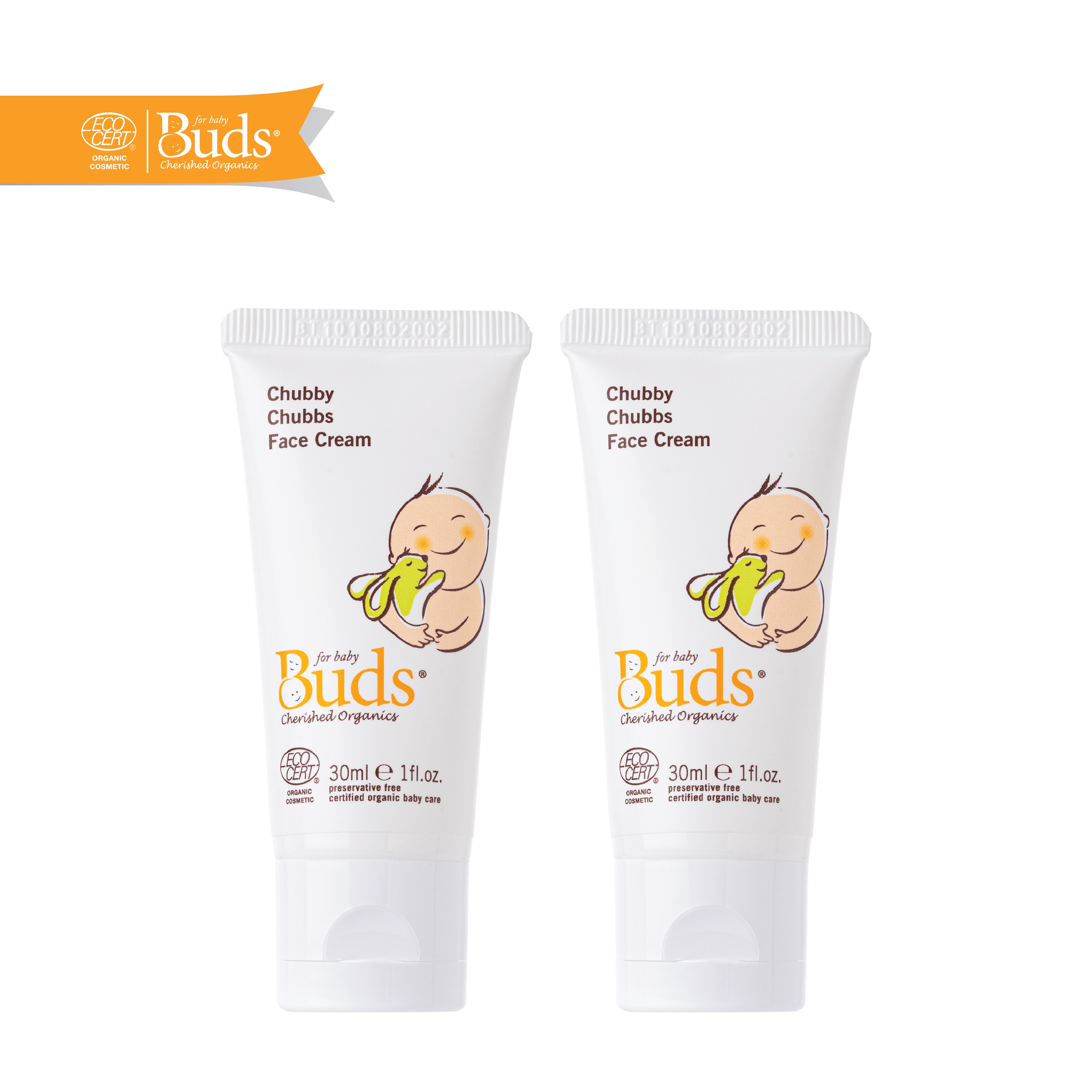 [Twin Pack] Buds Organics BCO Chubby Chubbs Face Cream 30ml
