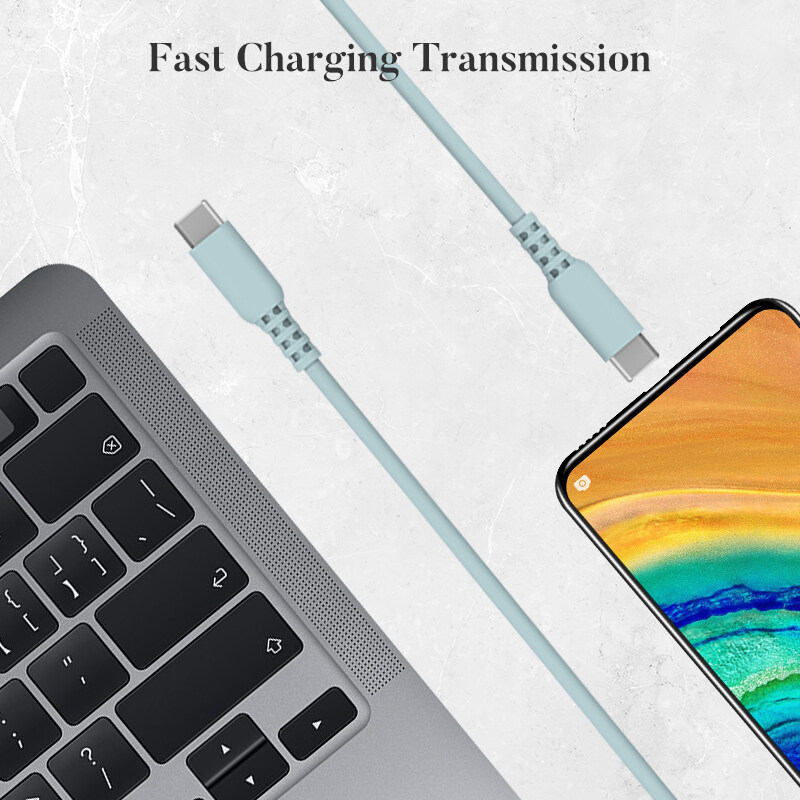 TPE Liquid Silicone Fast Charging Cable Type C Cord Cables for Android &IPhone 15 series_voghion.com