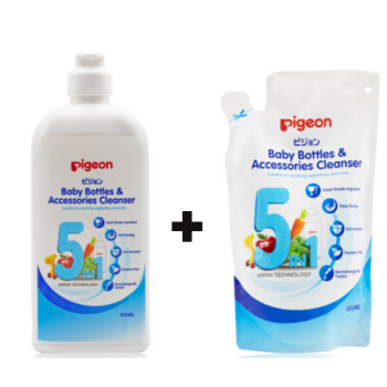 PIGEON Baby Bottles & Accessories Cleanser Bottle 500ml, 450ml Refill