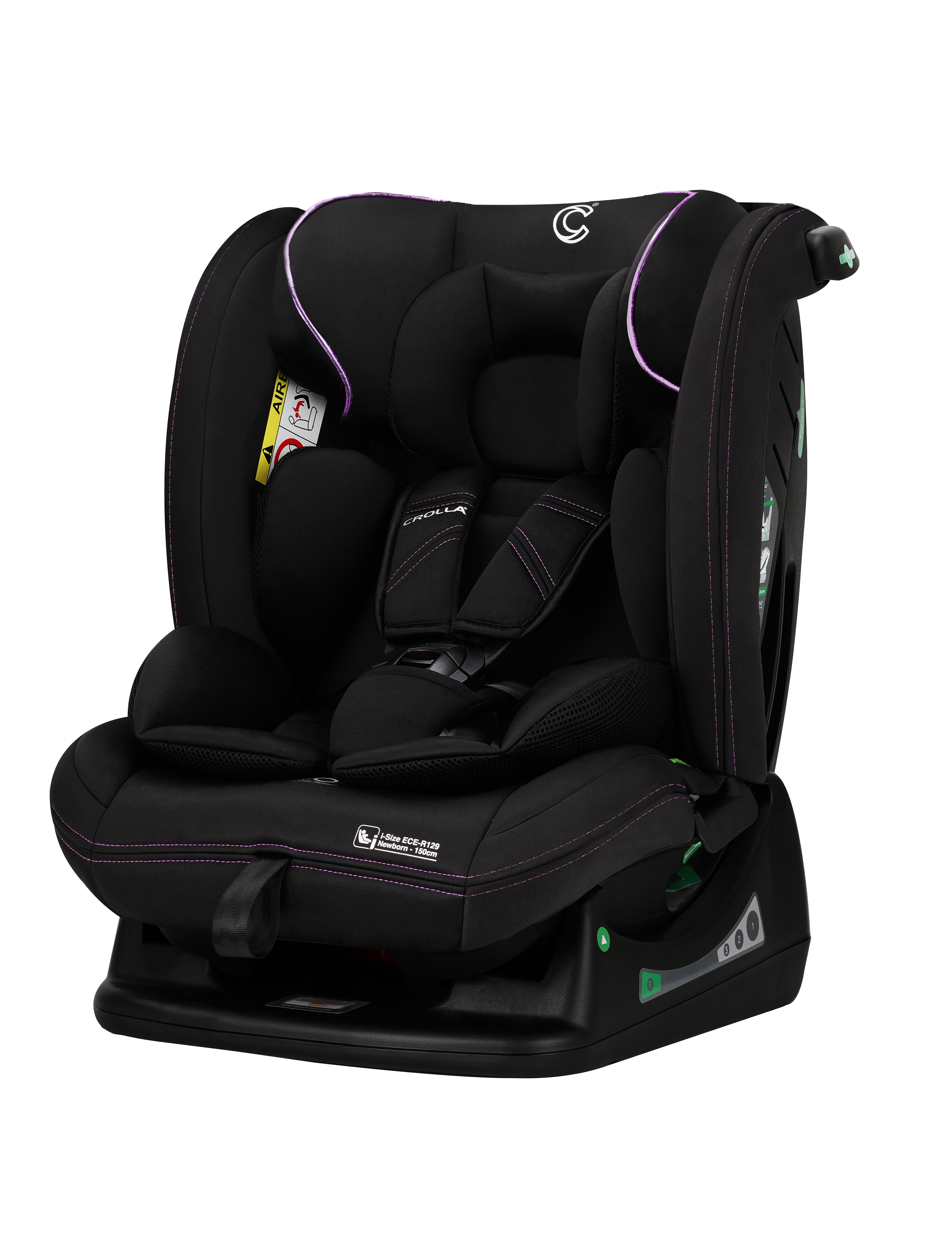 Crolla Alpha R129 Convertible Car Seat (New Born to 150cm) - 3 Years Warranty