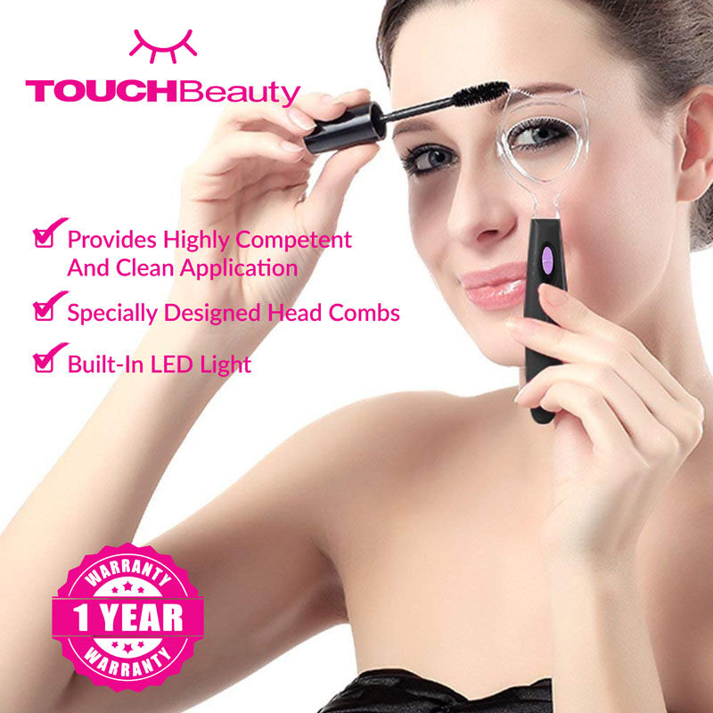 TOUCHBeauty Mascara Applicator Lashes TB-1119 Portable Mascara Applicator with LED Light/Effectively prevents stains and drops on your eyelids