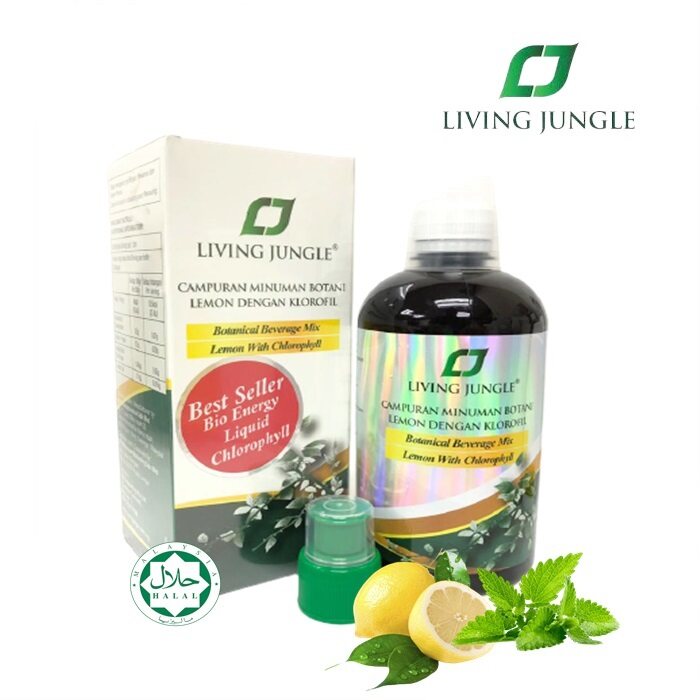 Living Jungle Mix Lemon Liquid Chlorophyll 500ml (HALAL Klorofil Utk ...