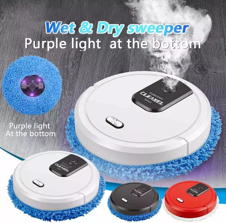 Robot quét nhà thông minh im lặng ba trong một máy hút bụi khô và ướt gia dụng lười tự động ẩm có thể sạc lại lau, máy hút bụi