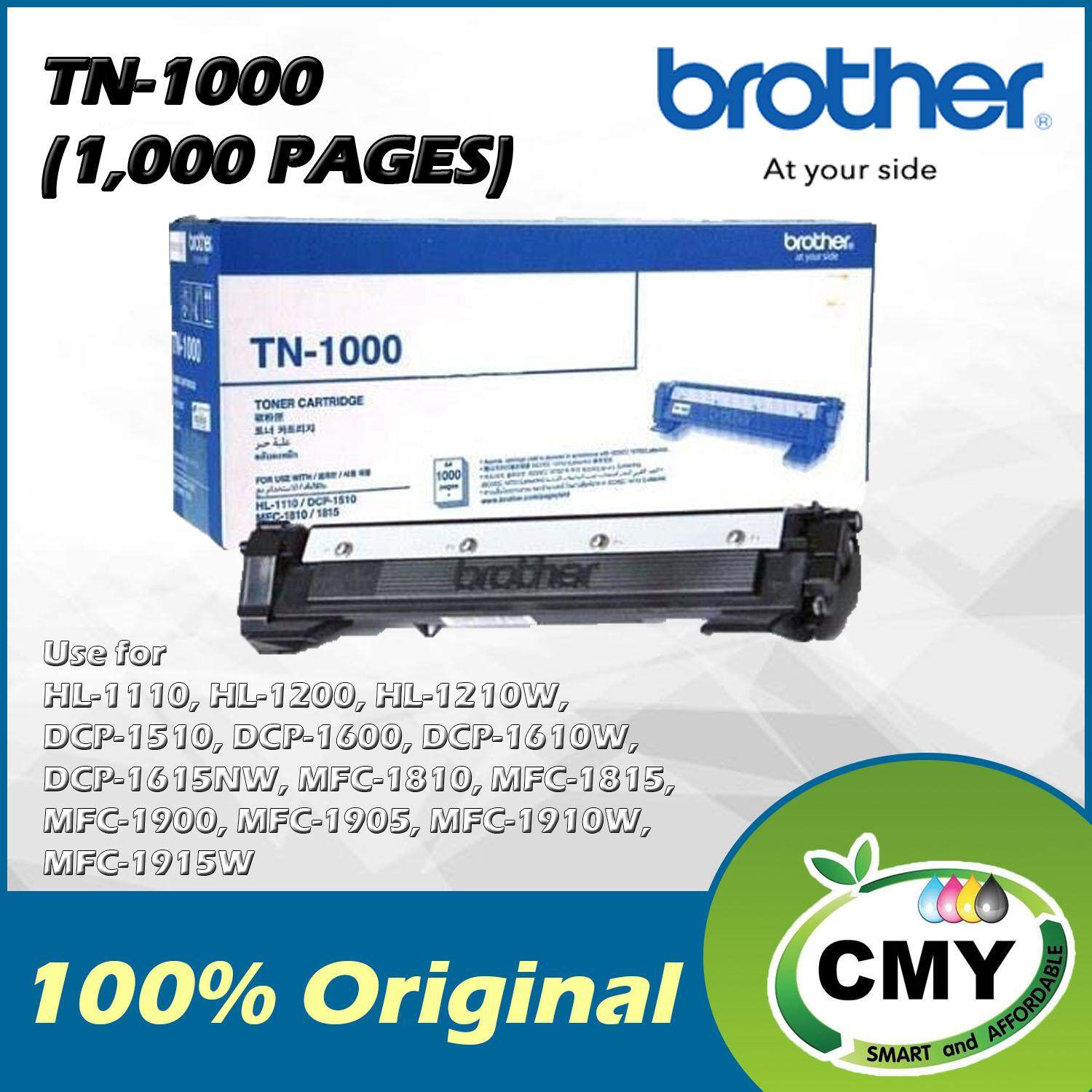 Brother TN1000 / TN-1000 Original Toner Cartridge For Brother HL-1110 / DCP-1510 / MFC-1810 / MFC-1815 / HL-1210W / DCP-1610W / MFC-1910W Printer hl1110 dcp1510 mfc1810 mfc1815 hl1210w dcp1610w mfc1910w ink