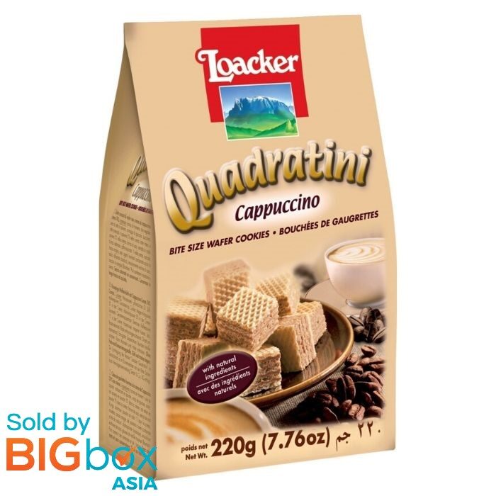 Loacker Quadratini Sandwich 220g - Cappuccino