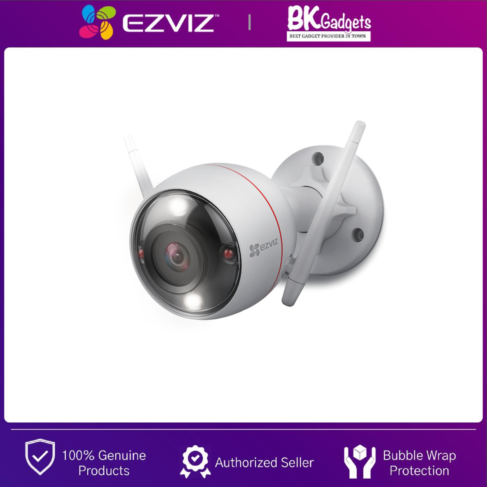 EZVIZ C3W [ 2MP / 1080P ] Resolution 2.8mm Outdoor IP66 Wireless Security IP Camera CCTV