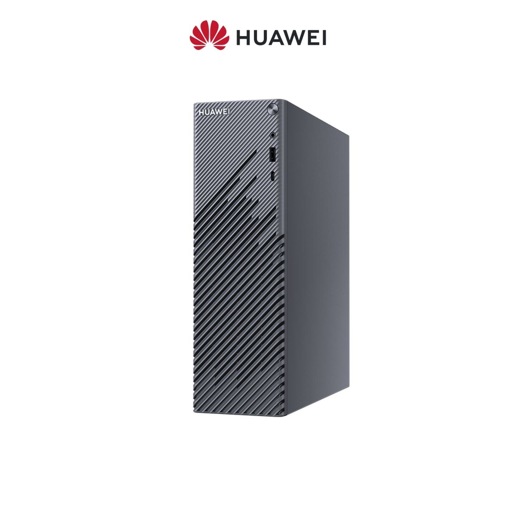 HUAWEI MateStation S R5 [ 8GB + 256GB + Radeon ] Space Grey Desktop - Small From Factor | Sleep-conducive Noise Levels | Fingerprint Security | Huawei Share