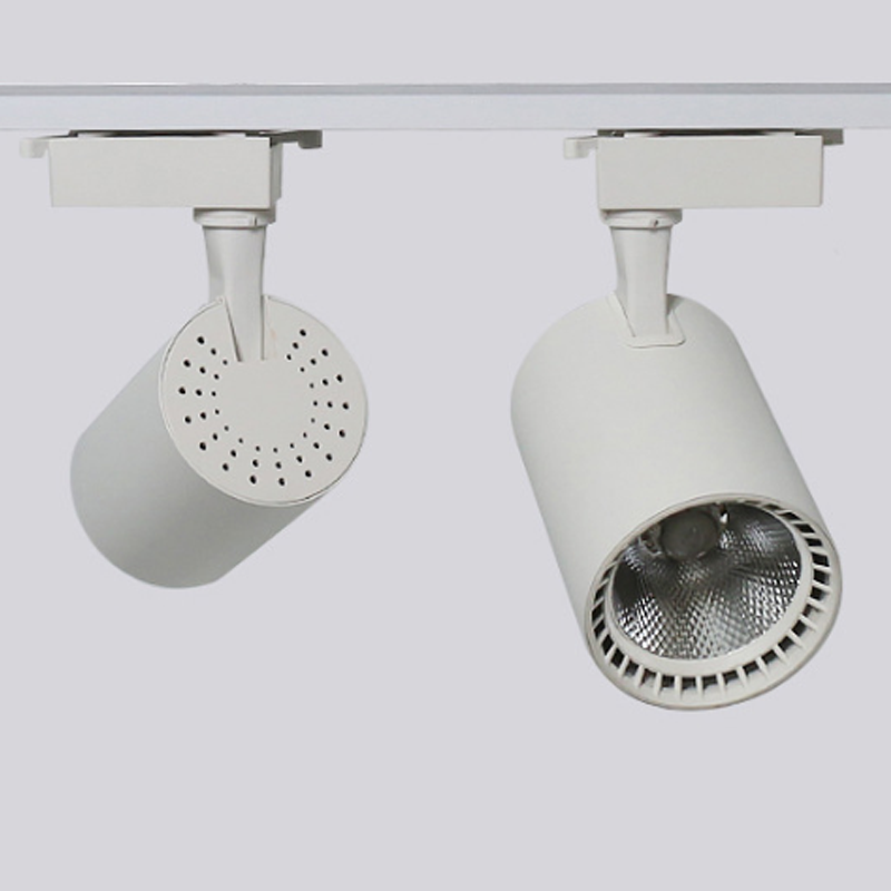 Đèn rọi led đèn rọi ray cob vỏ trắng/đen 3000k-6500k cho cửa hàng quần áo cửa hàng trang sức đèn triển lãm phòng khách
