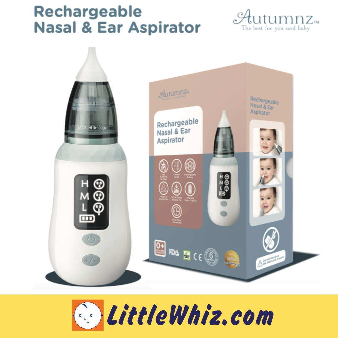 Autumnz: Rechargeable Nasal & Ear Aspirator | Penyedut hingus baby