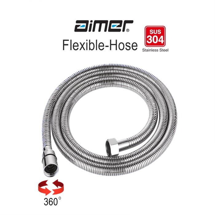 Stainless Steel Hose Double Interlock Flexible Hose Hand Shower Bidet Aimer AMACC-4415
