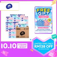[CARTON DEAL] Vinda Deluxe Soft Pack Facial Tissue Large 3-ply (110s x 4) x12 - Strong Even When Wet