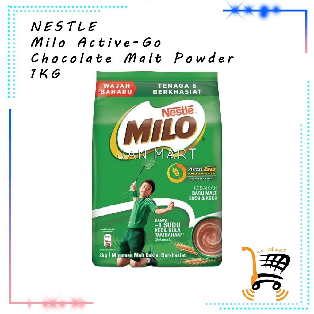 NESTLE Milo Active-Go Chocolate Malt Powder 2KG