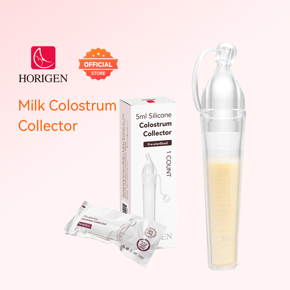 Horigen Colostrum Collector Reusable Collect Breast Milk Breastfeeding Multi-Use BPA Free Milk Collector Colostrum Milk