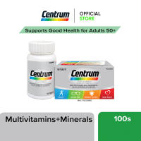 Centrum Silver Multivitamin-Multimineral Plus Lutein for Healthy Eyes & Lycopene Good Health for Adults Above 50 (1x 100s)