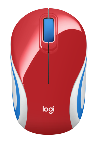 Logitech Wireless M187 Black / Bright Red / Place Blue  /White Mouse