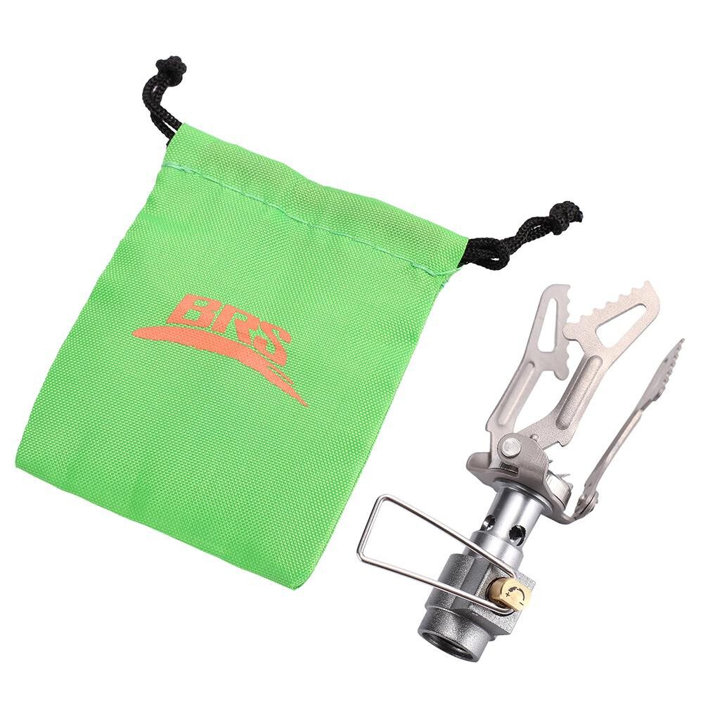 BRS-3000T 25g 2700W Titanium Camping Stove One-Piece Ultralight Gas Burner Folding Portable for Outdoor Hiking