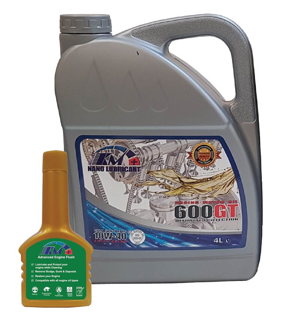 KM+ Nano Lubricant 600GT with KM+ Advanced Engine Flush Price, Reviews WapCar