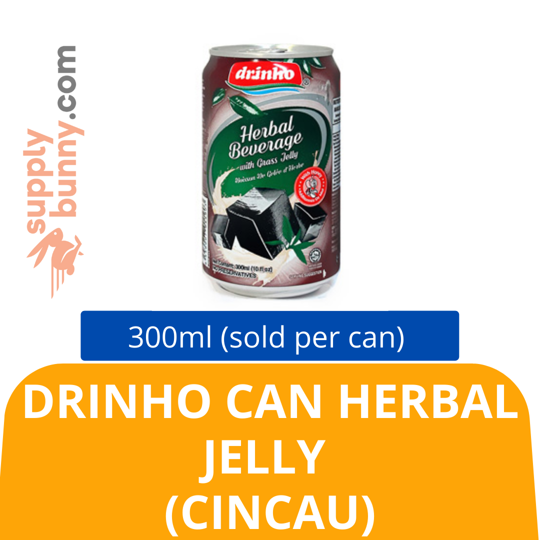Drinho Can Herbal Jelly (Cincau) 300ml (sold per can) 顶好罐装仙草凉粉饮料 PJ Grocer Cincau Jelly Tin