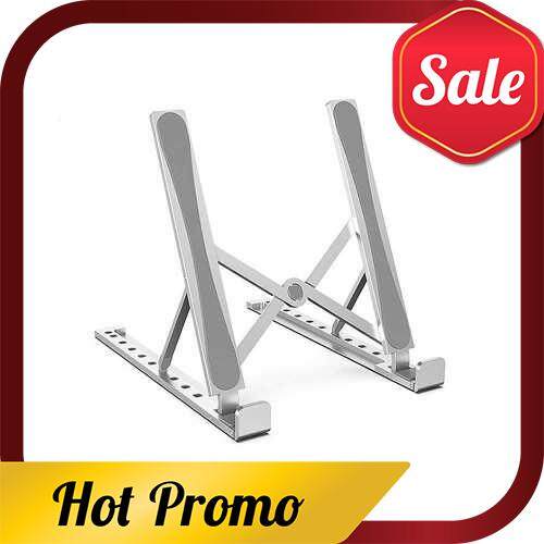 Laptop Stand 10-level Adjustable Laptop Stand Portable Aluminum Alloy Laptop Holder Foldable Non-slip Notebook Stand Silver (Silver)