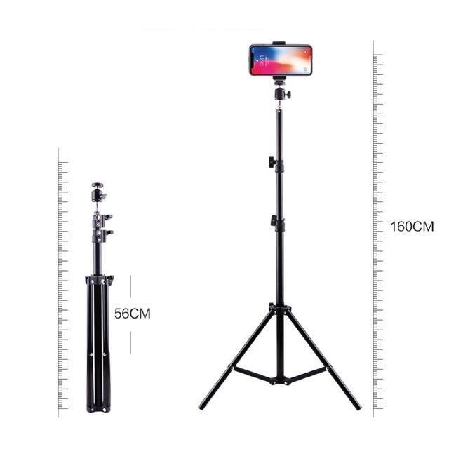 26CM Self-timer Ring Light With 1.6M Tripod For Mobile Phone Shooting And Live Streaming Fill Light